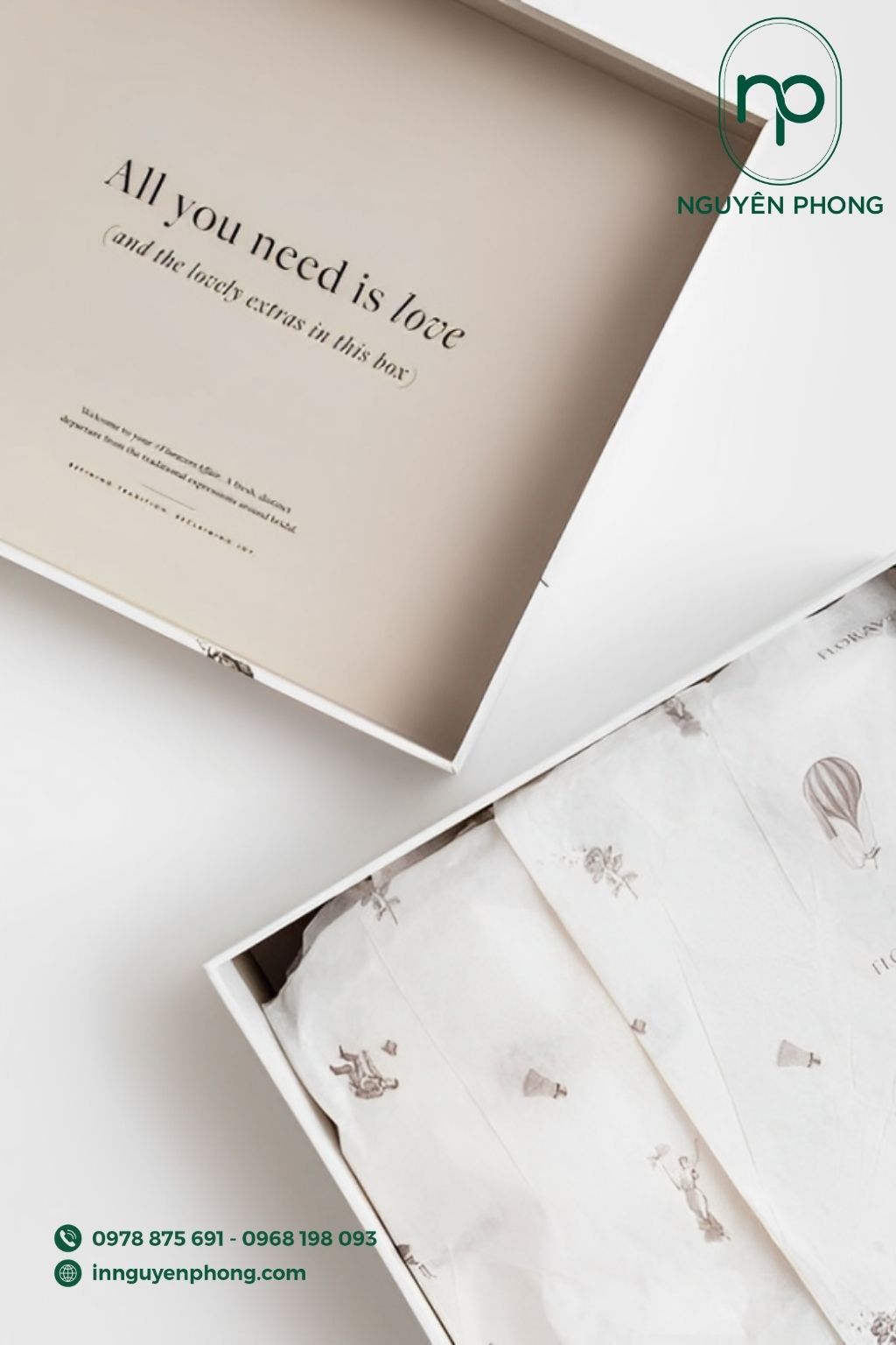 Hộp đựng quần áo phong cách tối giản